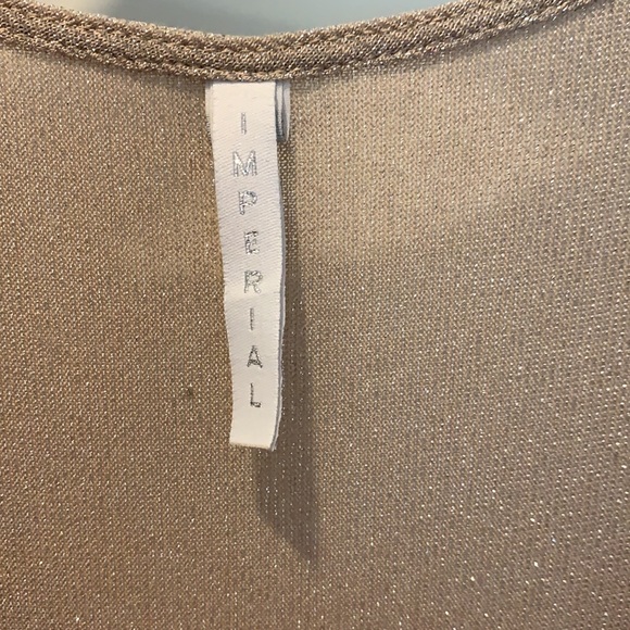 NEW MASKA Gold lurex maxi dress. - Picture 3 of 6